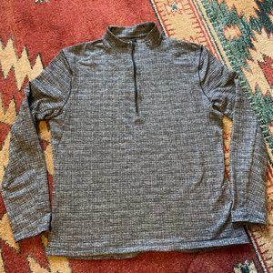 Men's Surge Warm 1/2 Zip Black/White XL